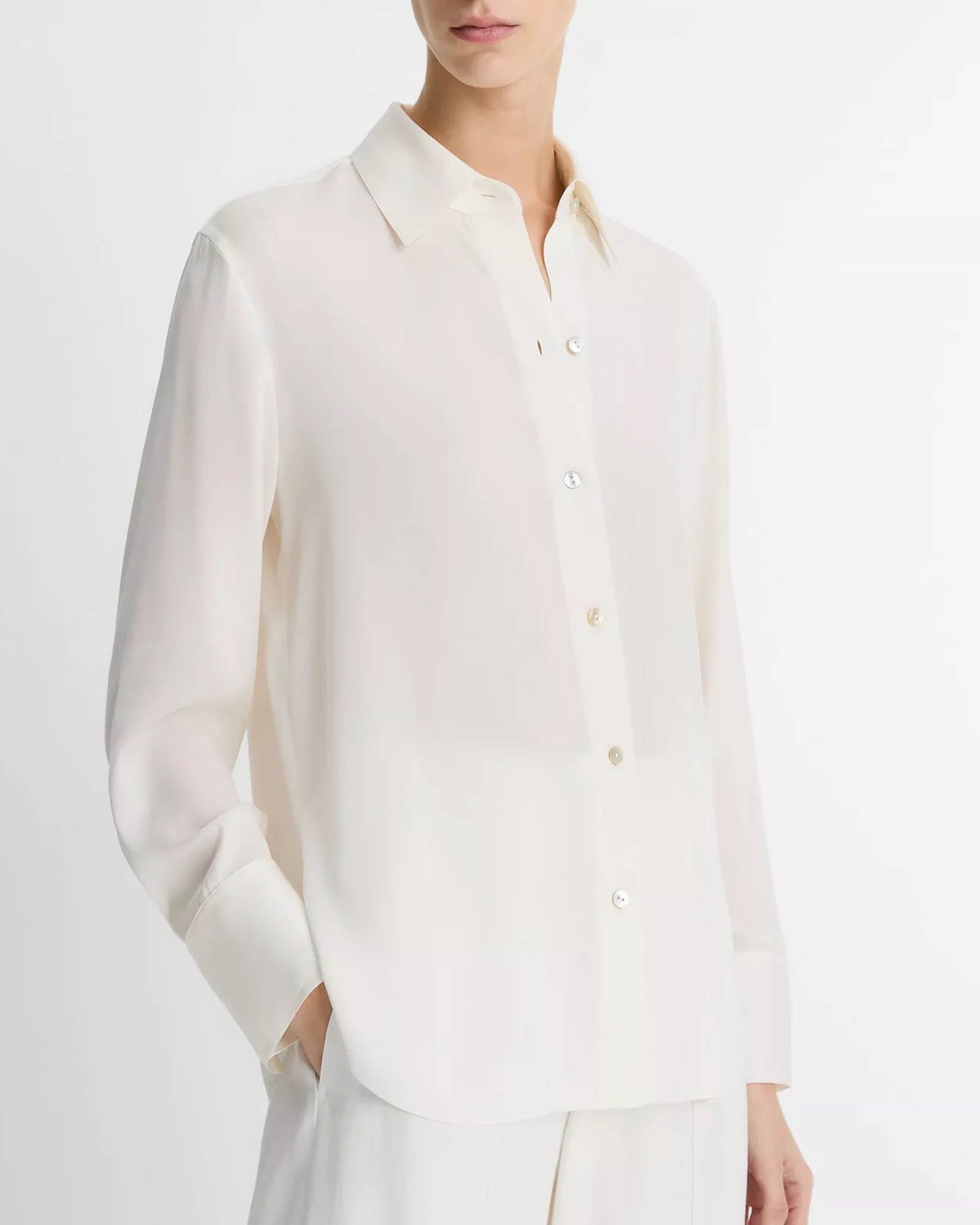 Long Sleeve Button Down Blouse