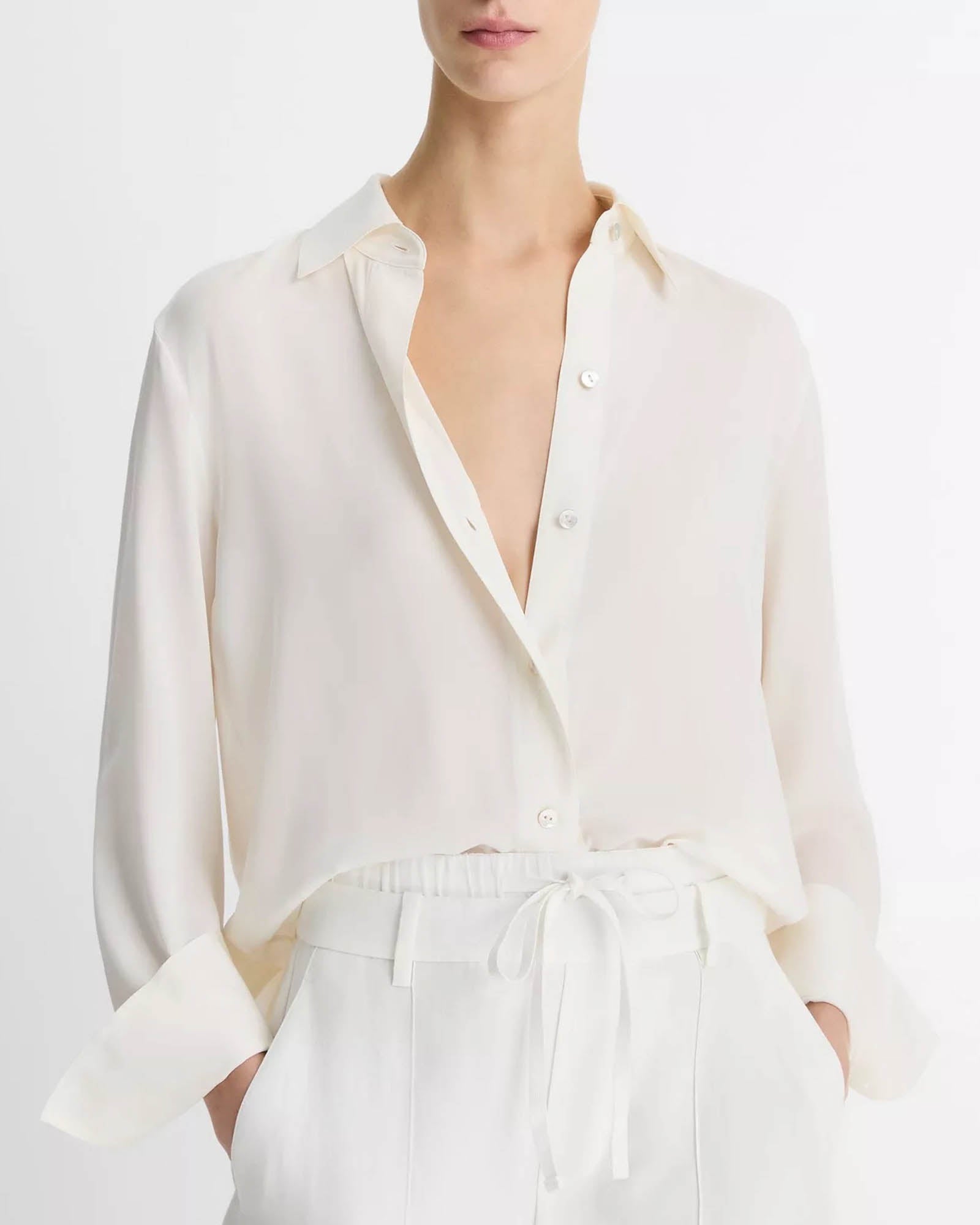 Long Sleeve Button Down Blouse