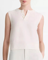 Henley Crew Neck Top