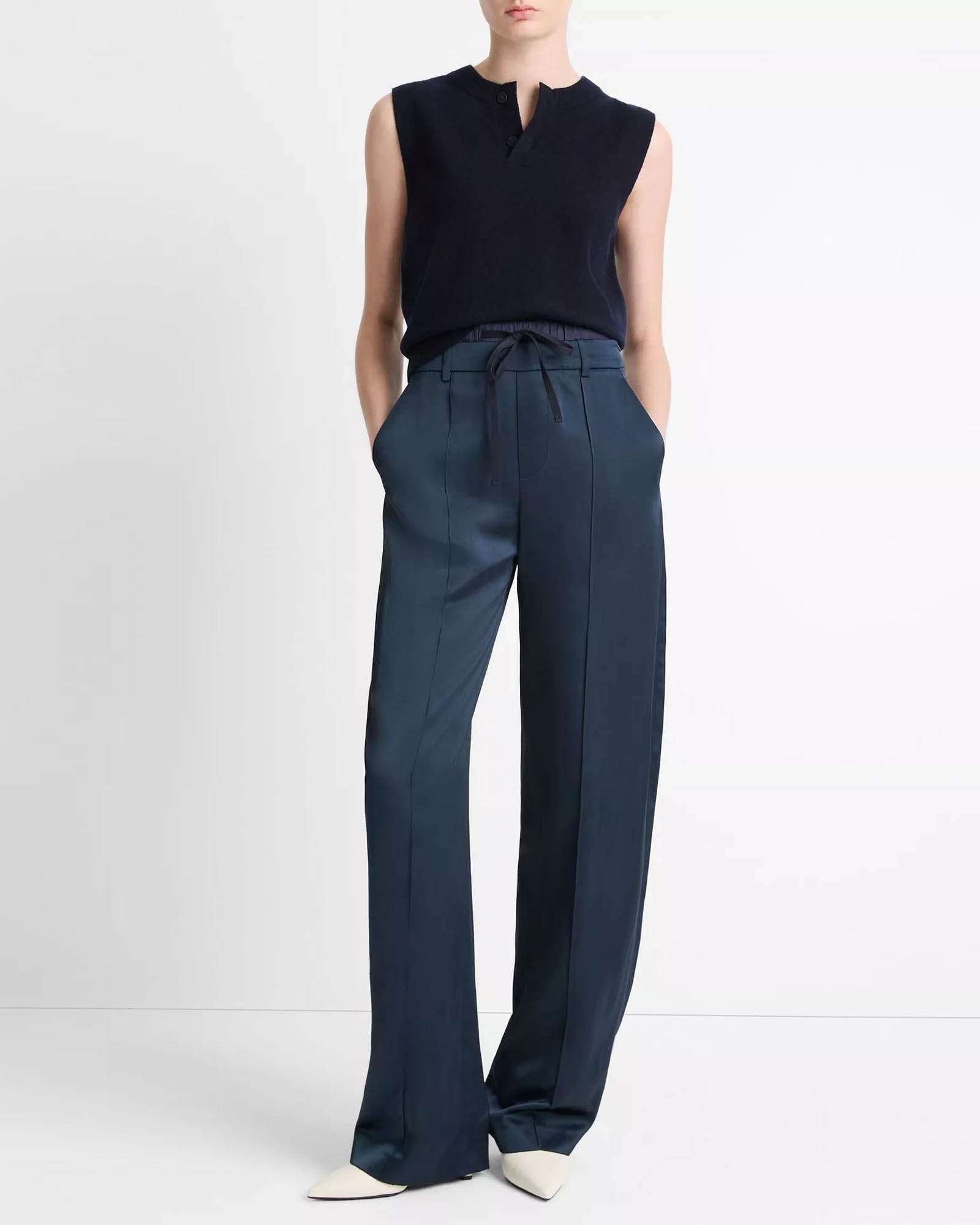 Henley Crew Neck Top