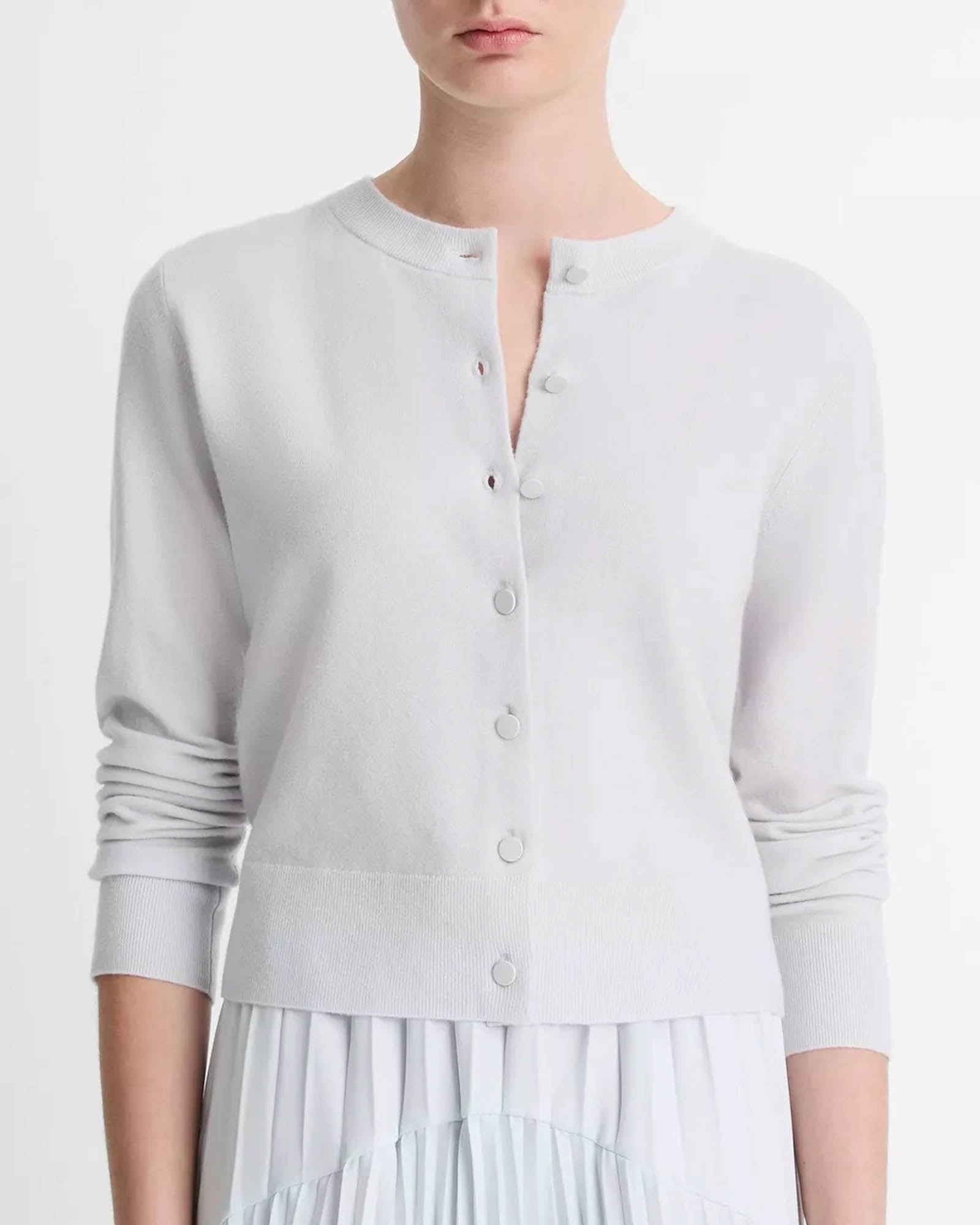 Tipped Half Moon Cardigan