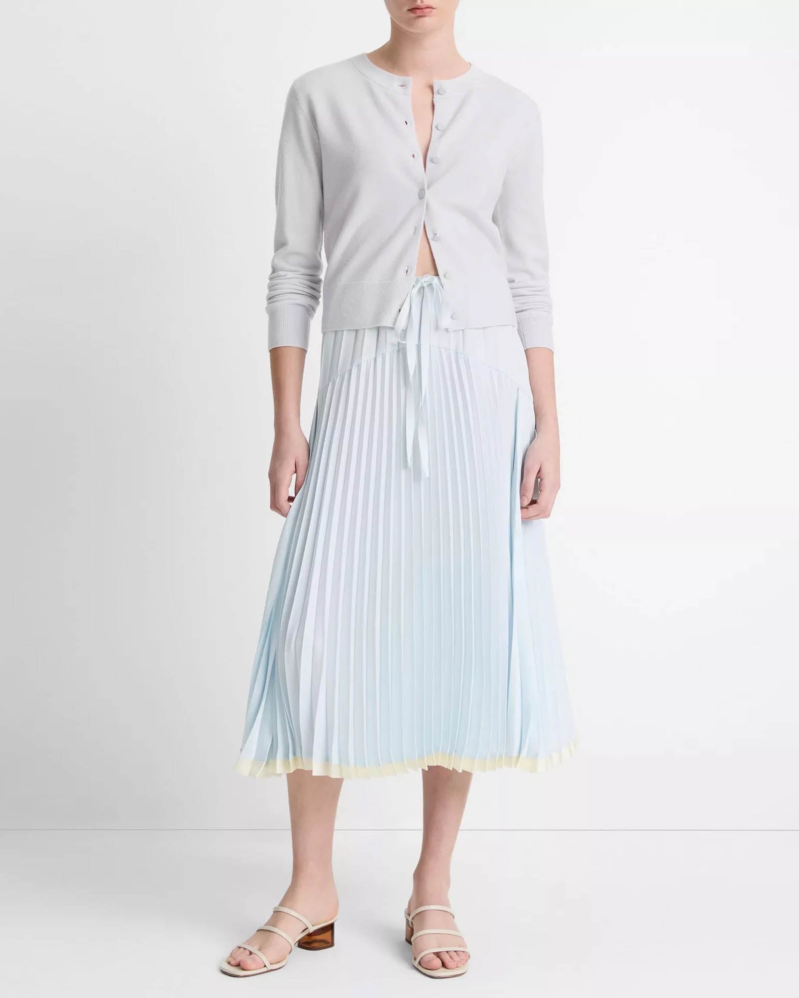 Tipped Half Moon Cardigan