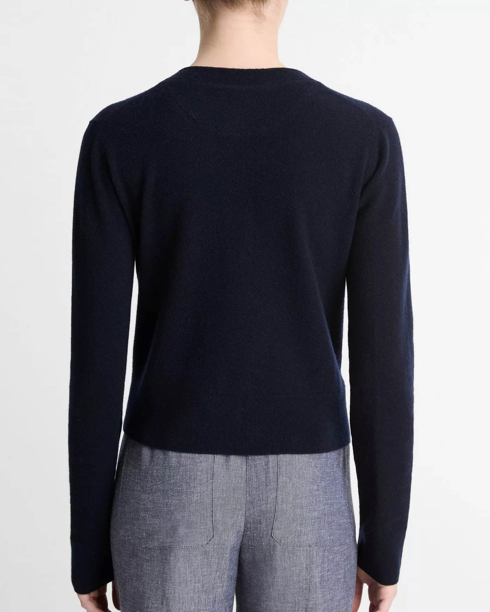 Tipped Half Moon Cardigan