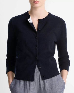 Tipped Half Moon Cardigan