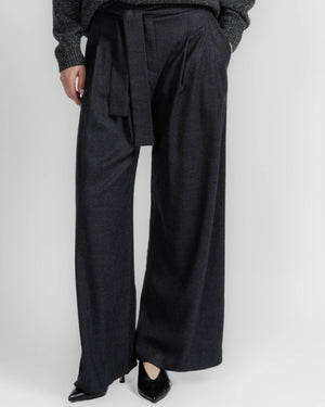 Wide Leg Pants With Belt