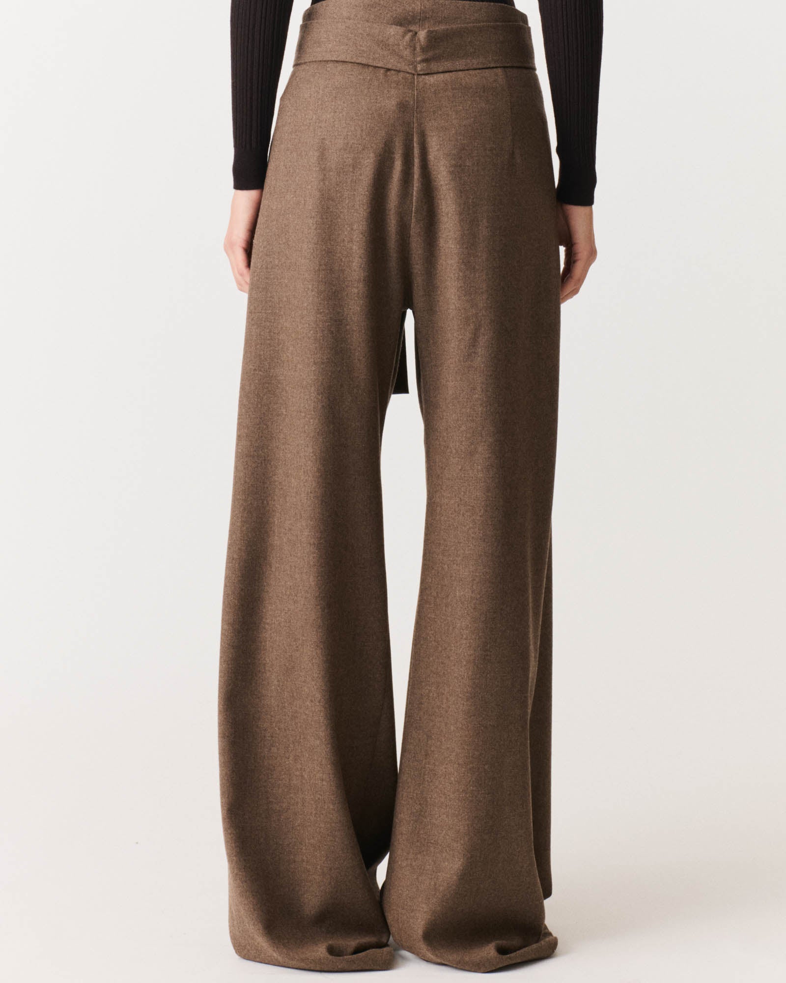 Wide Leg Pants With Belt