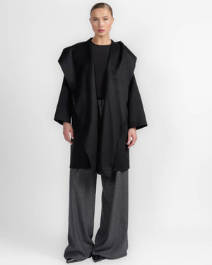 Hooded Coat With Cimossa