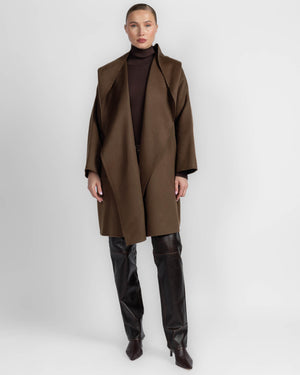 Hooded Coat With Cimossa