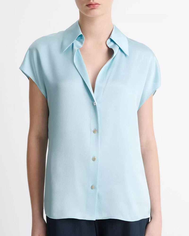 Cap Ruched Blouse