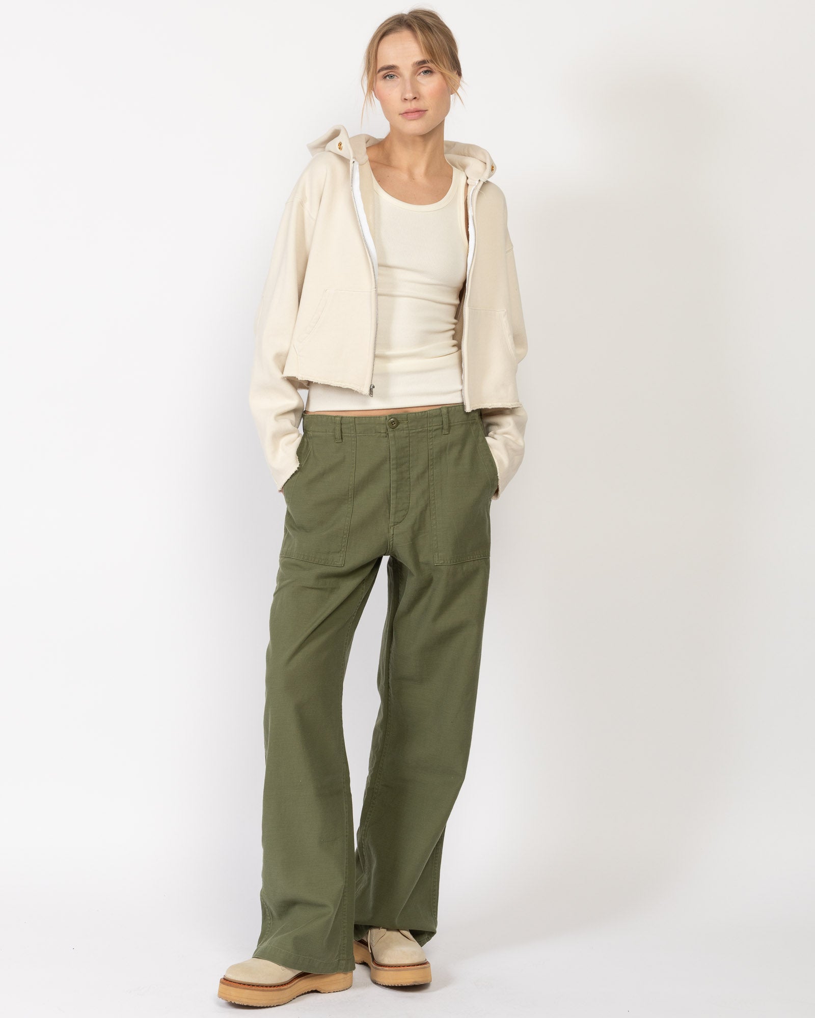 Sweat à capuche zippé Rosa Raw 