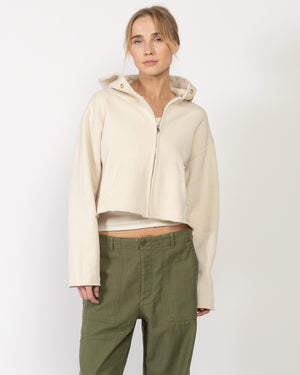 Sweat à capuche zippé Rosa Raw 