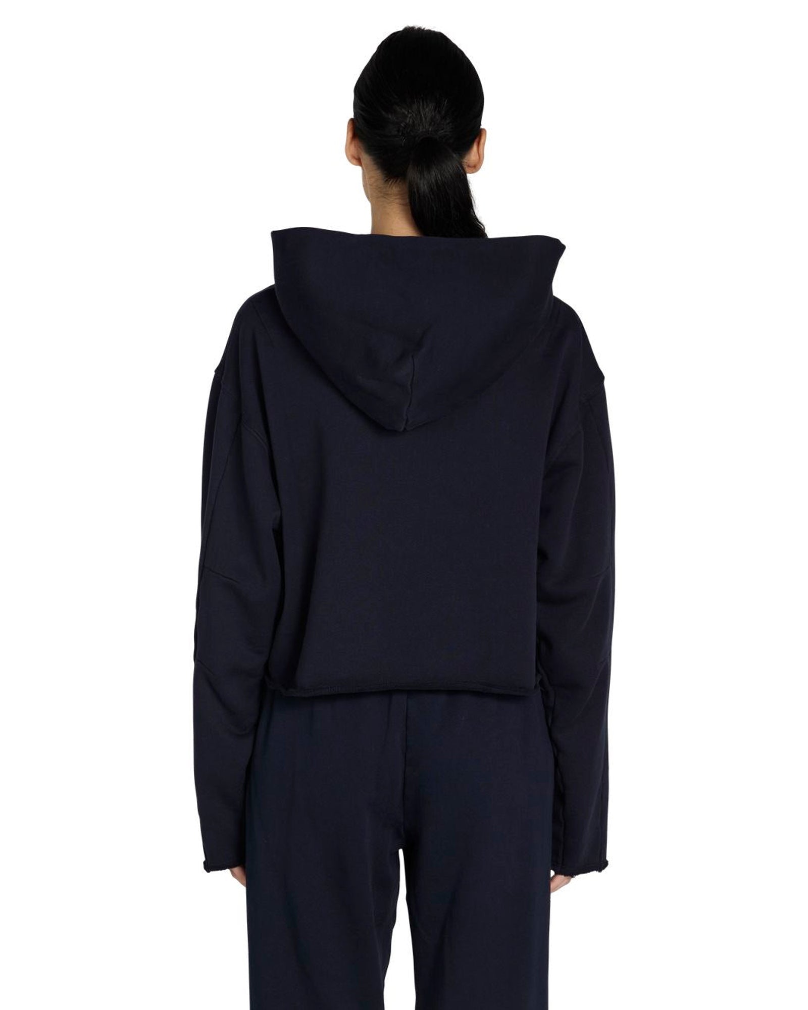 Sweat à capuche zippé brut