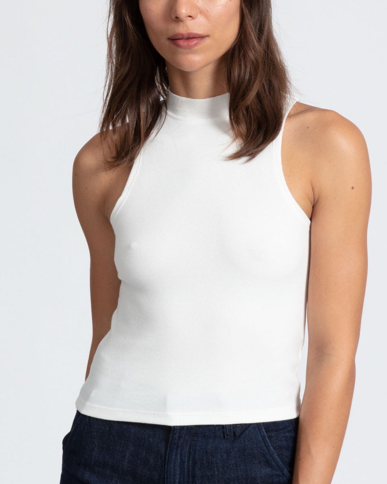 Mock Neck Tank Top