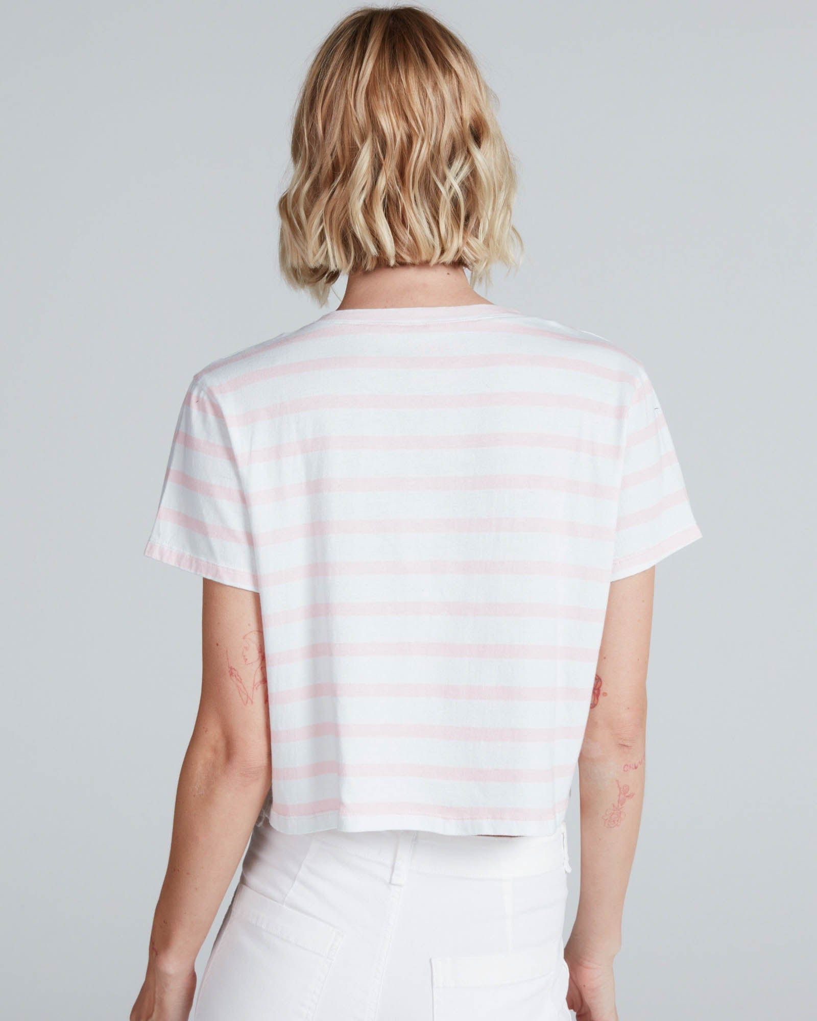 Shrunken V T-Shirt Stripe