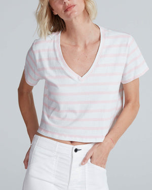 Shrunken V T-Shirt Stripe