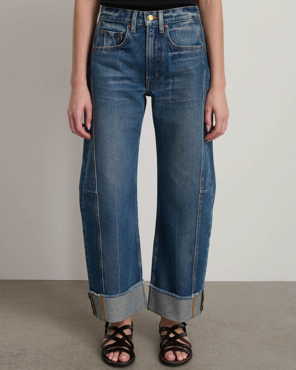 Relaxed Cuff Lasso Jeans
