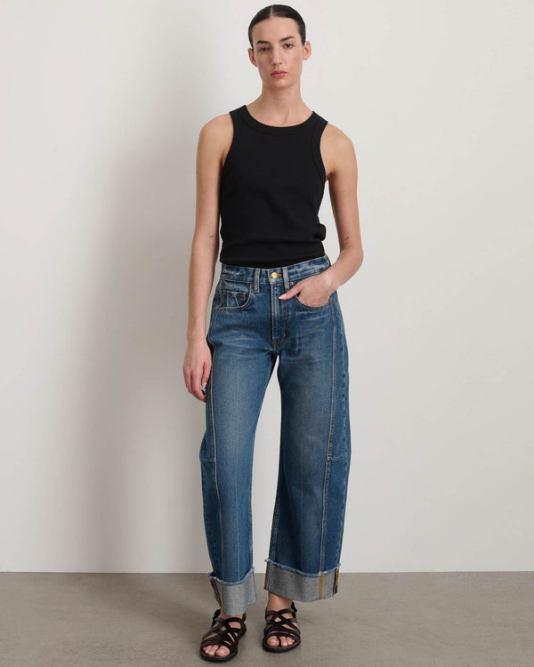 Relaxed Cuff Lasso Jeans