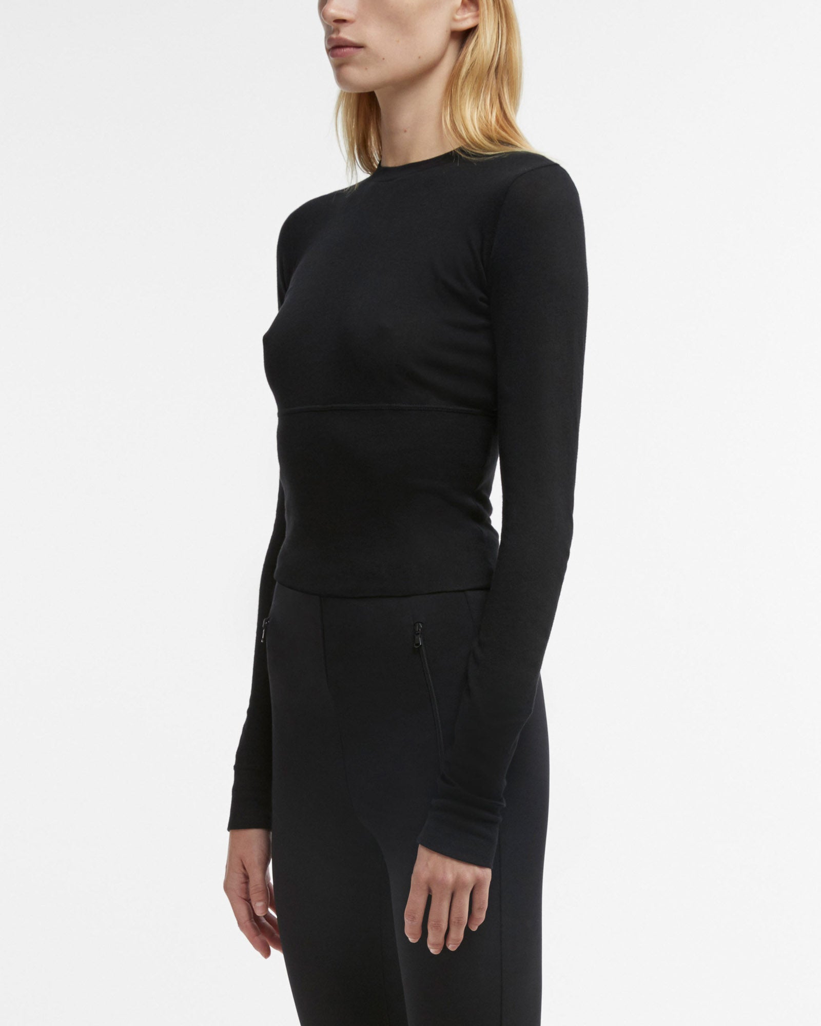 Haut ajusté à manches longues