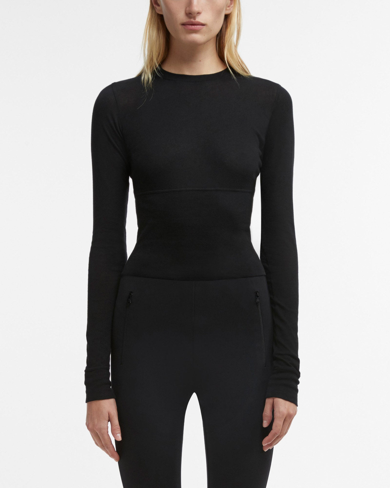 Haut ajusté à manches longues