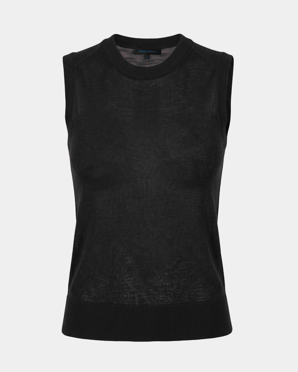Sleeveless High Crewneck Tank