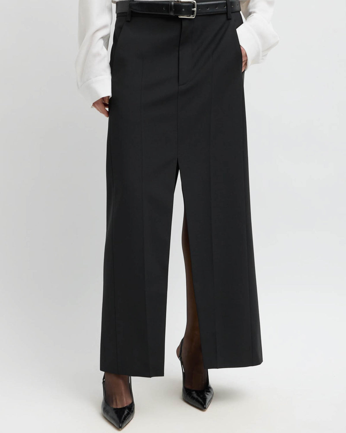 Tropical Double Slit Skirt
