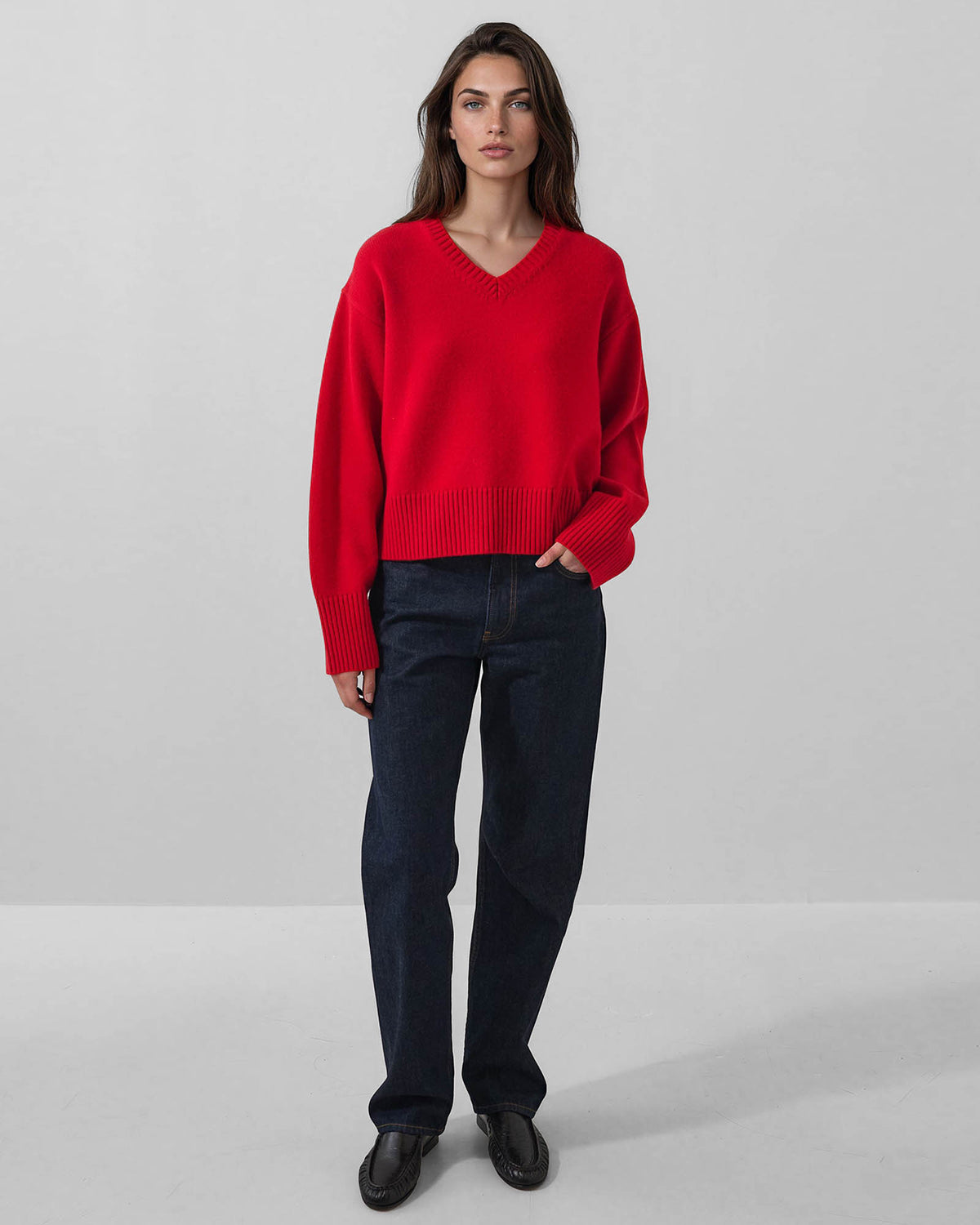 Oversized V-Neck Sweater