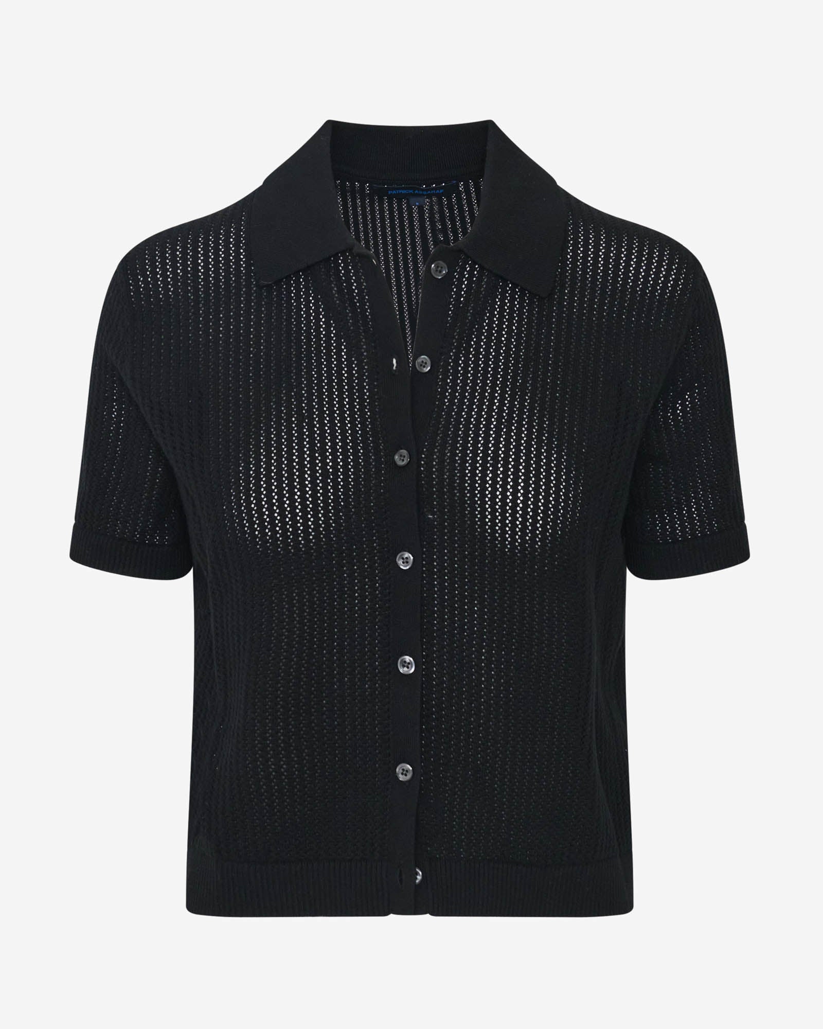 Cotton Cashmere Button-up Knit