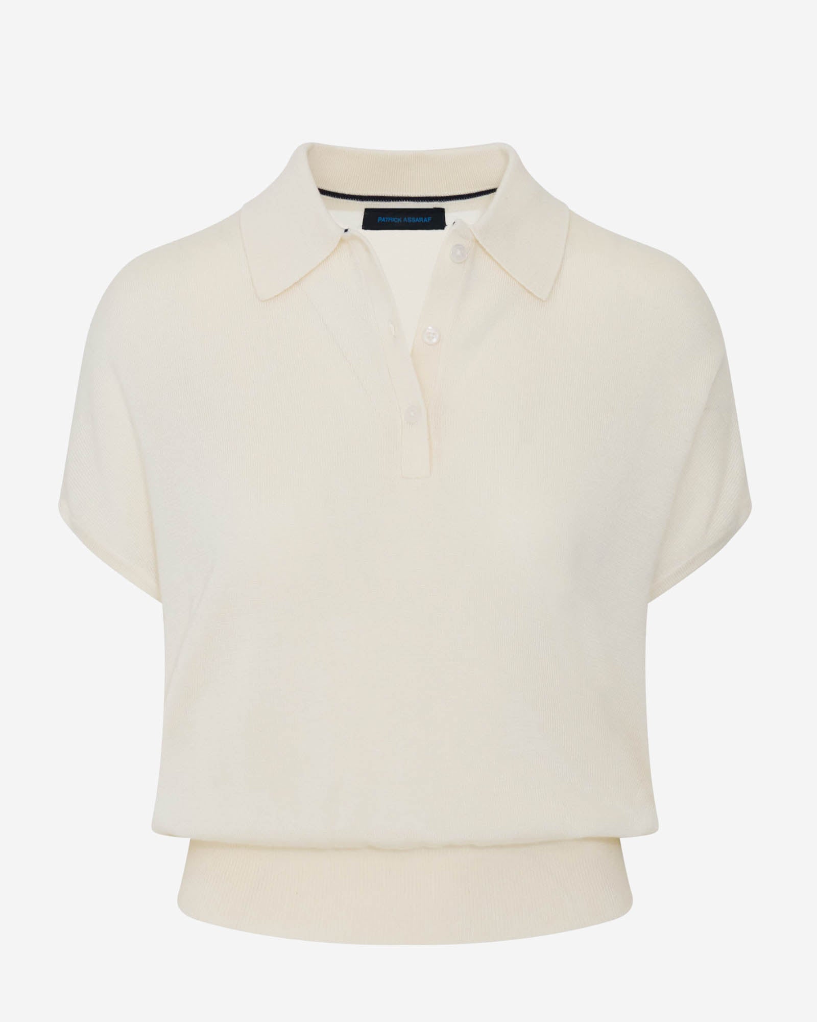 Lyocell Cashmere Blend Short Sleeve Polo