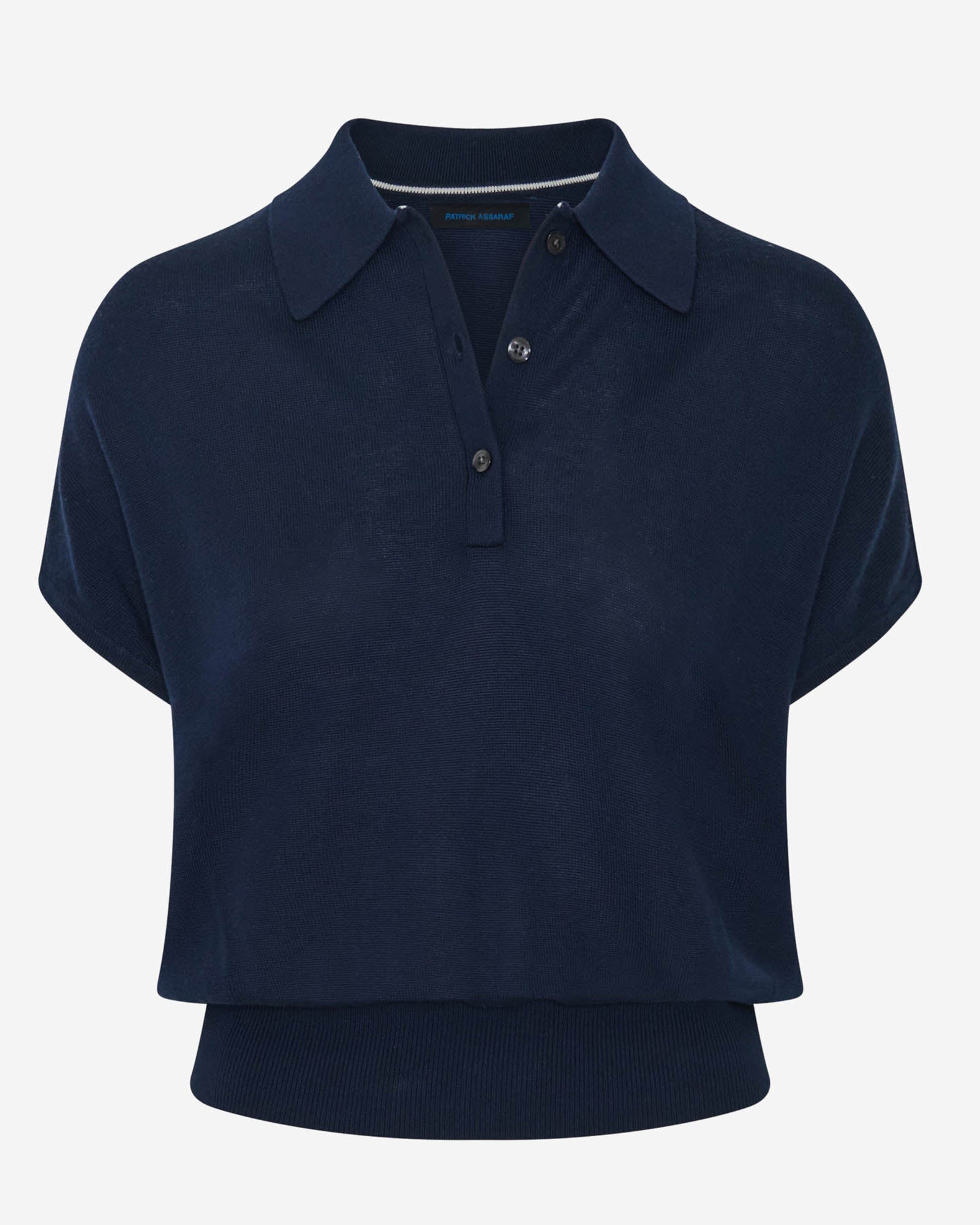 Lyocell Cashmere Blend Short Sleeve Polo