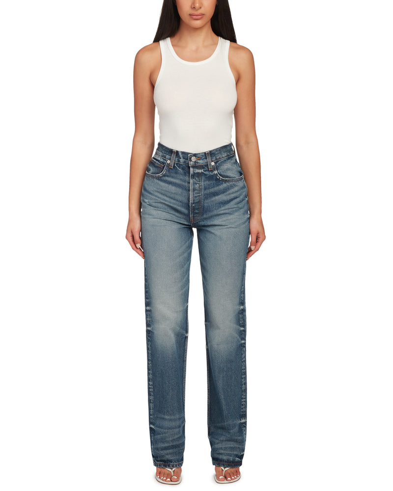 High Rise Straight Jeans