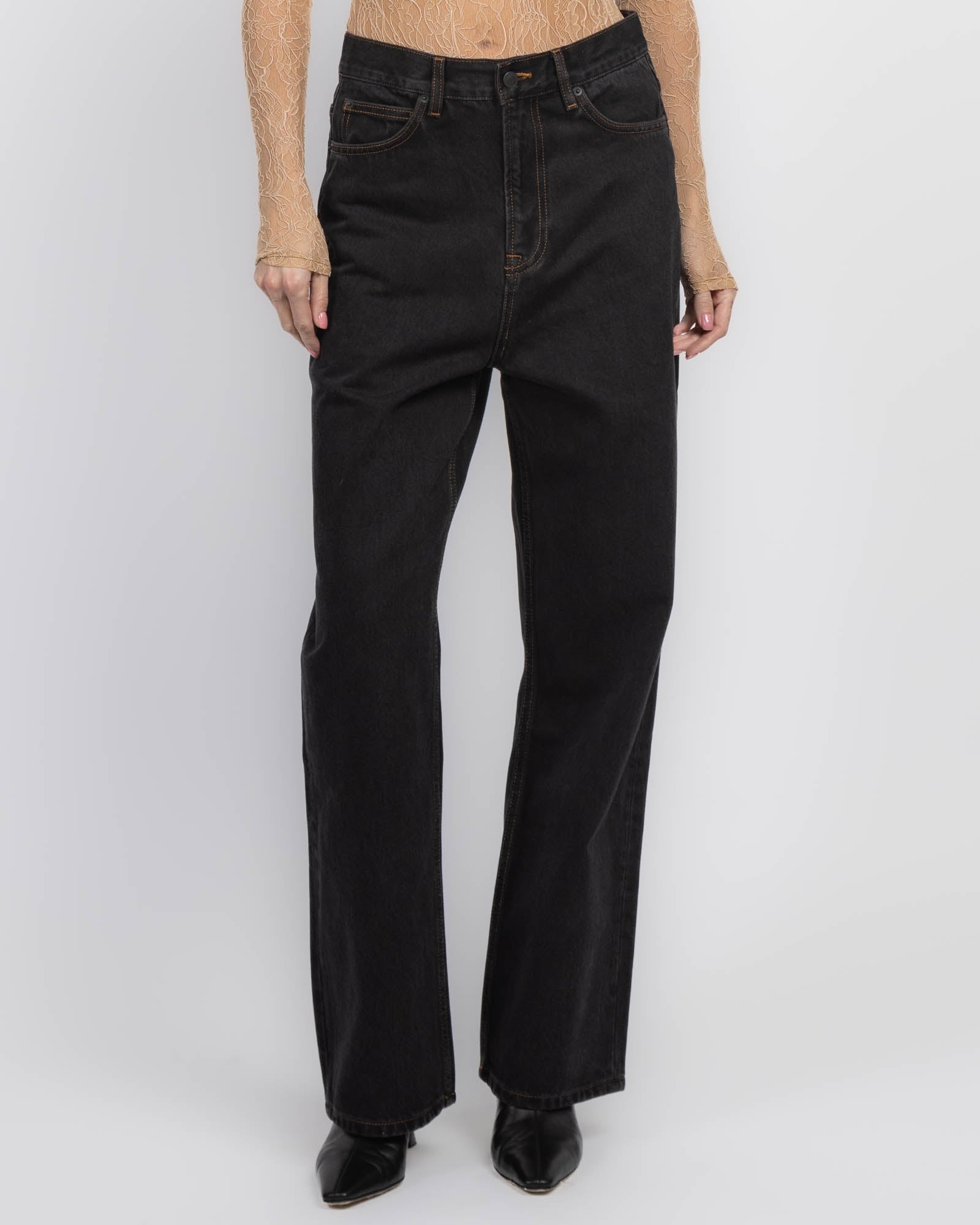 WARDROBE.NYC Low Rise Jeans