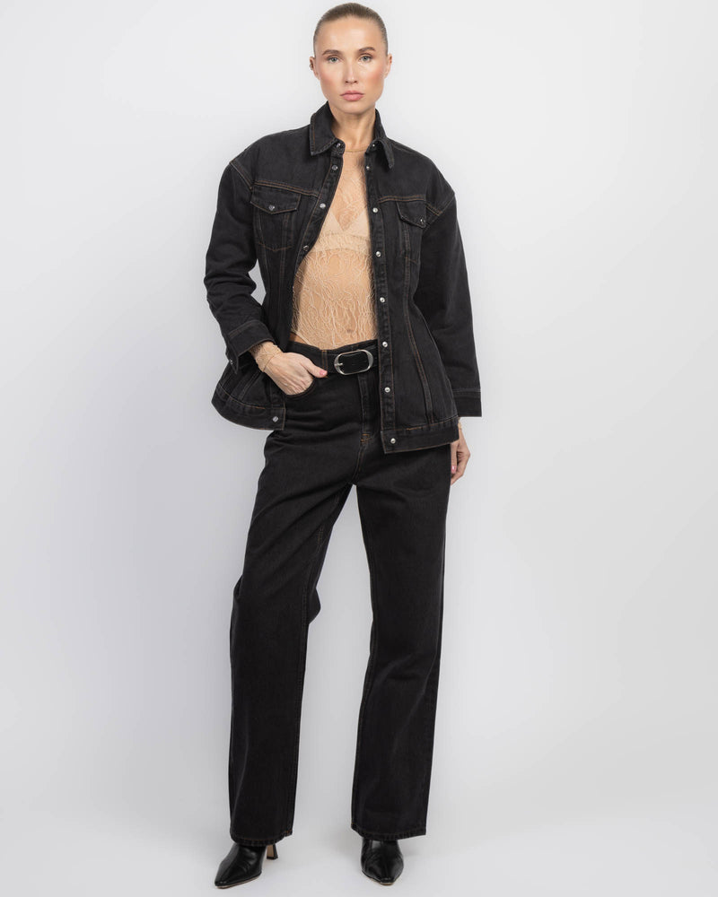 WARDROBE.NYC Denim Contour Jacket