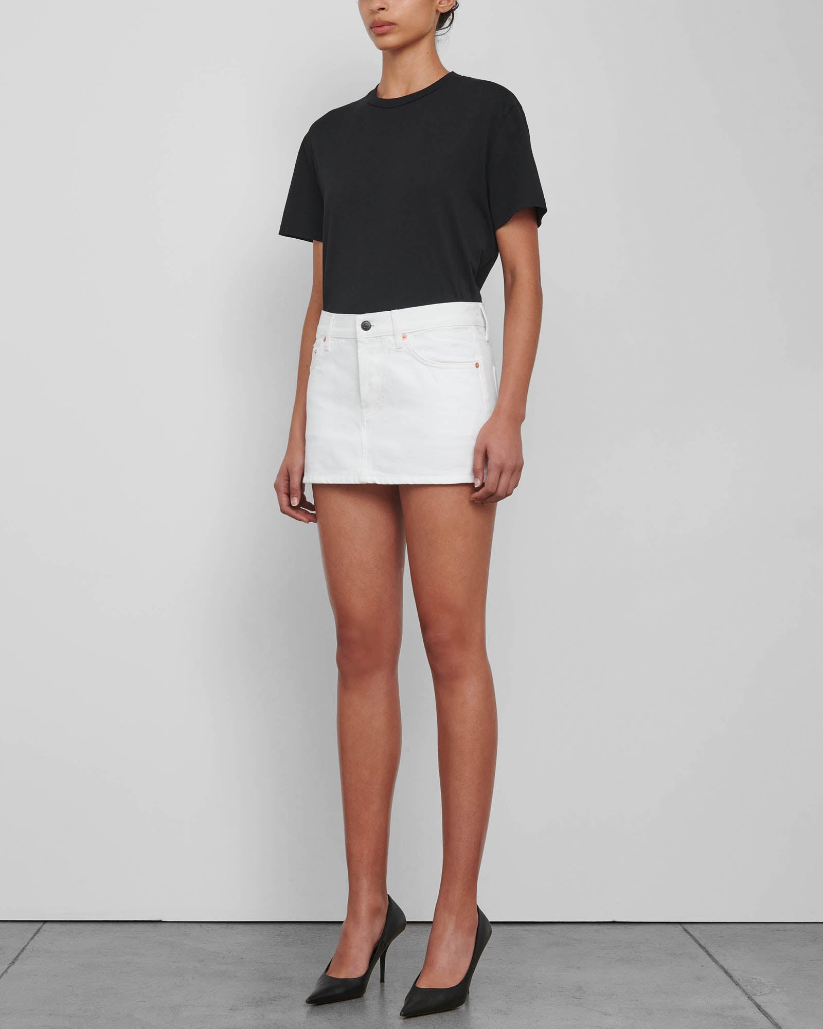 Denim Micro Mini Skirt