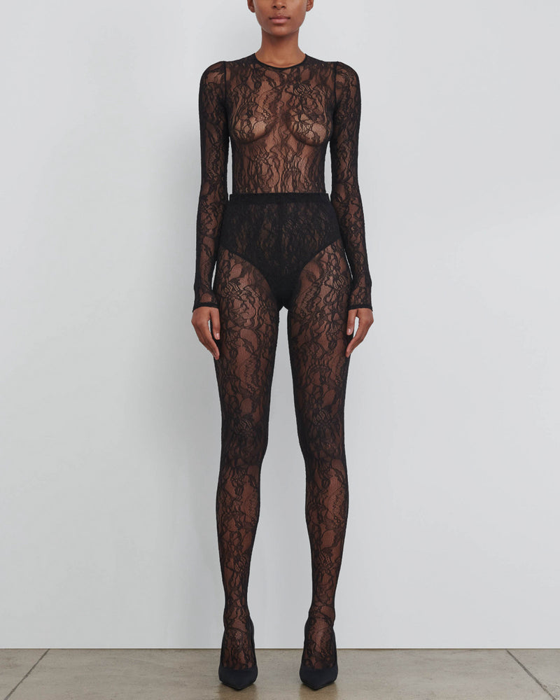 We're Trying Lace Tights