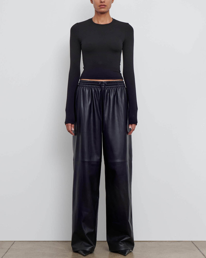 WARDROBE.NYC Leather Track Pants Black XXS