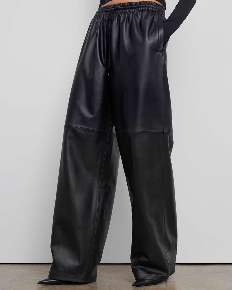 WARDROBE.NYC Leather Track Pants Black XXS