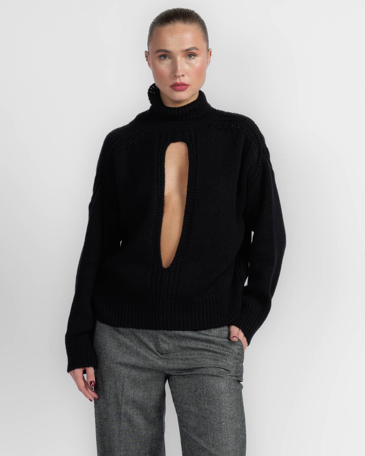 Raglan Slit Sweater