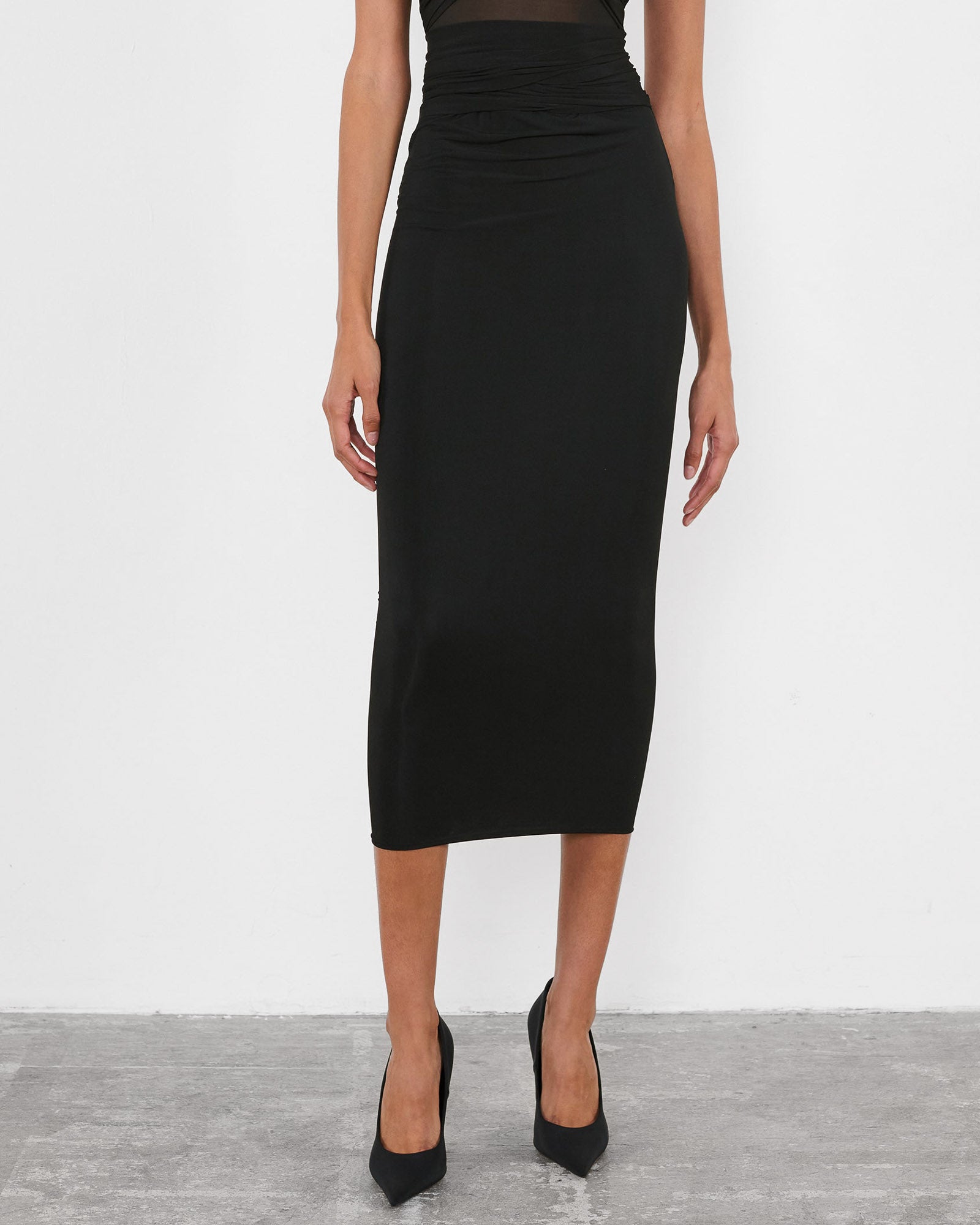 Translucent Skirt Midi