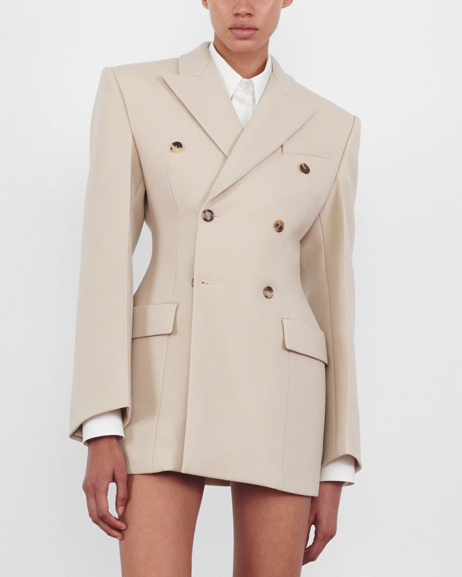 New Double Breasted Contour Blazer