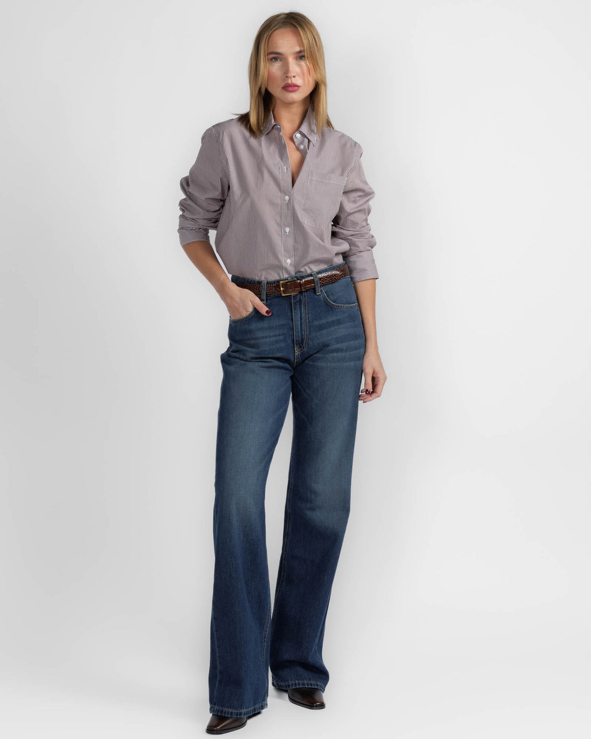 Long Sleeve Bf Pocket Shirt