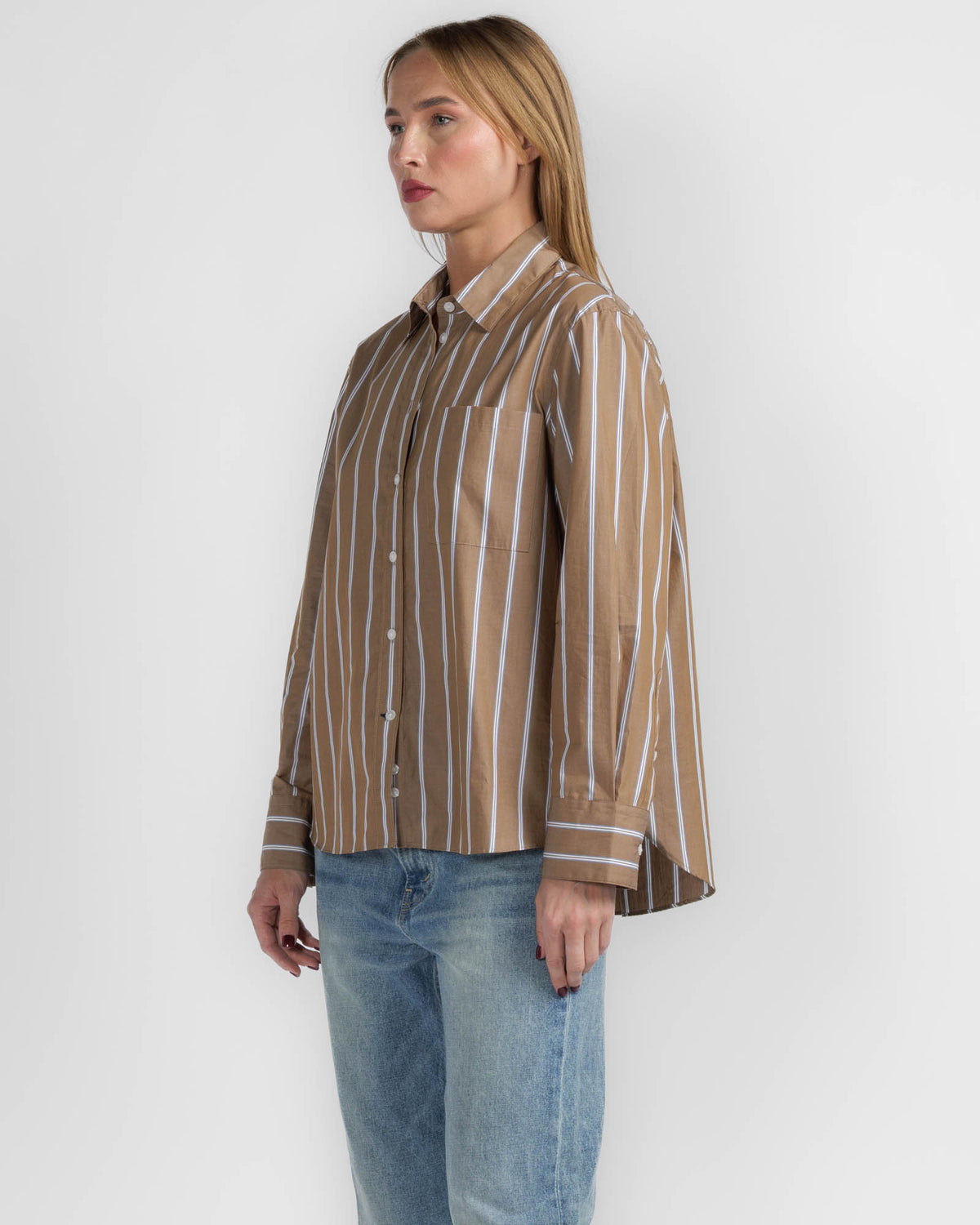 Long Sleeve Bf Pocket Shirt