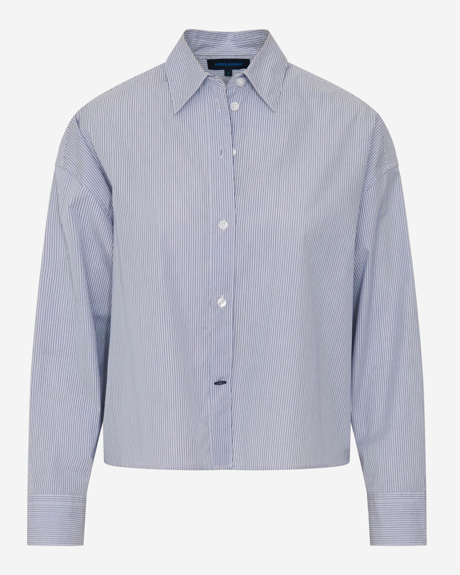 Cotton Stripe Boxy Shirt