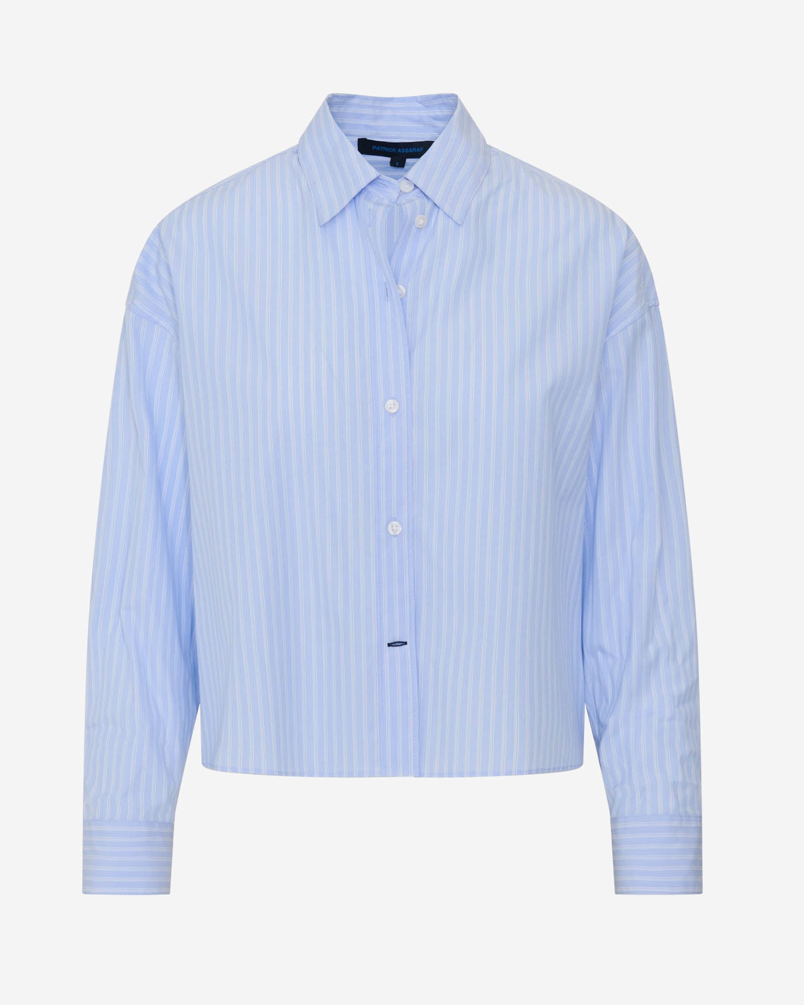 Cotton Stripe Boxy Shirt