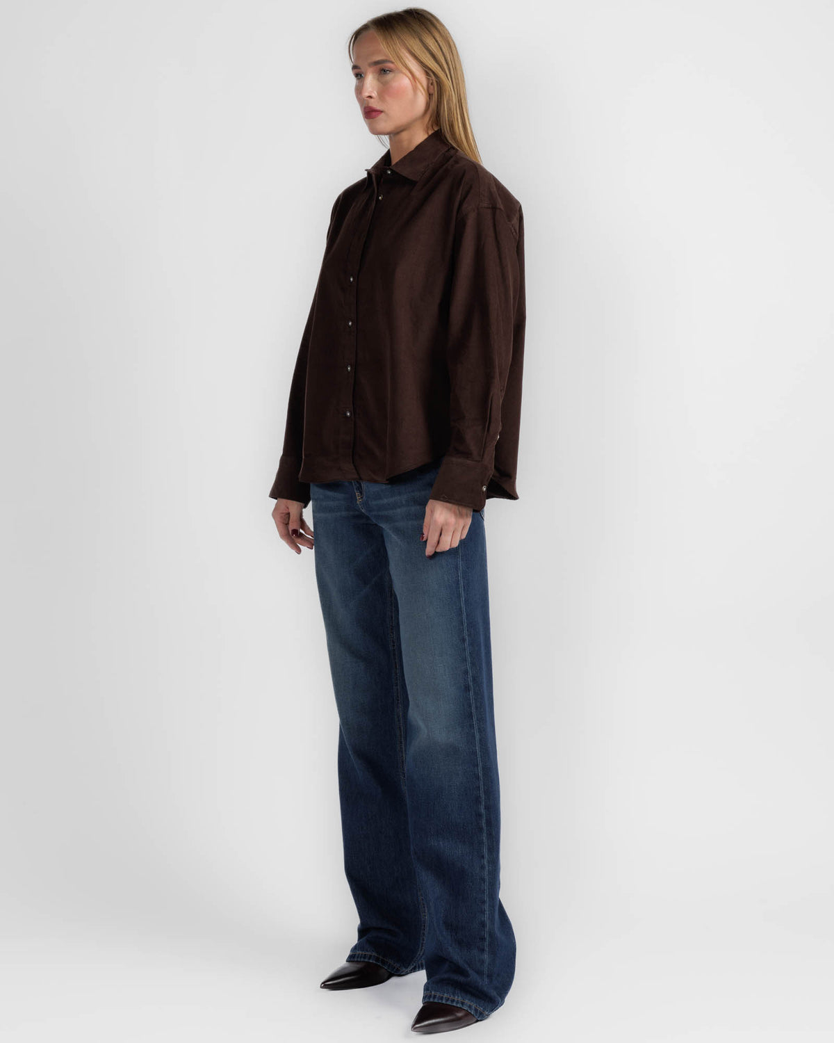 Long Sleeve Cord Bf Shirt
