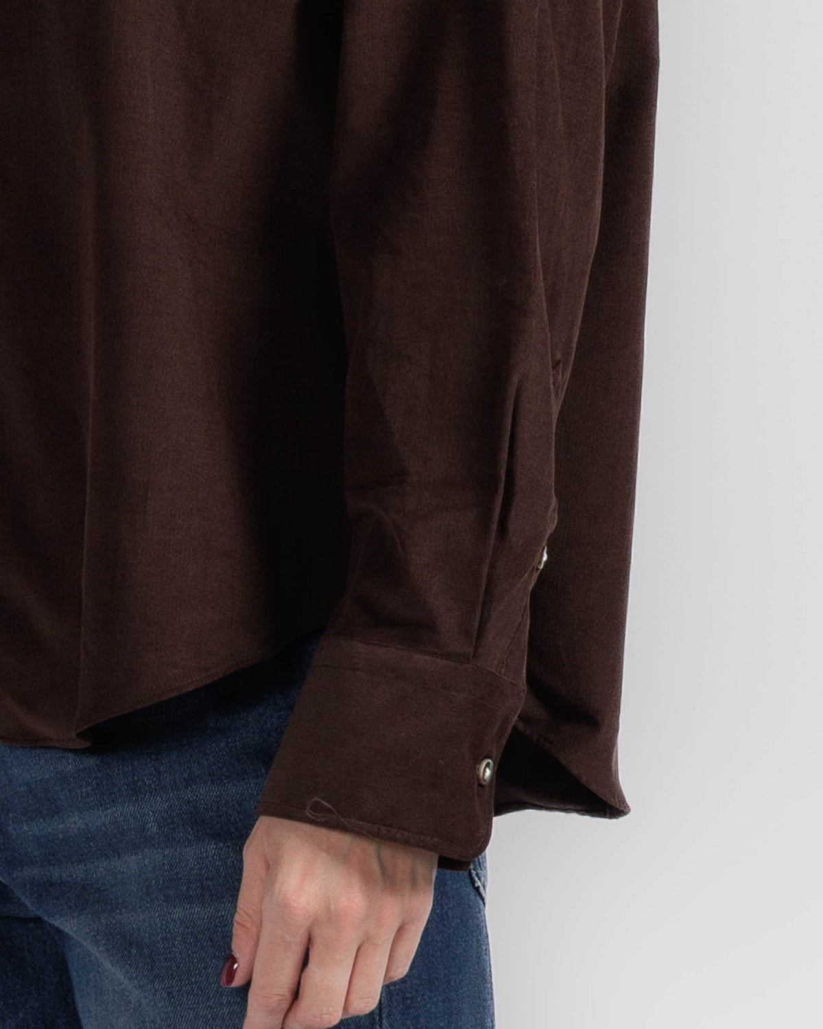 Long Sleeve Cord Bf Shirt