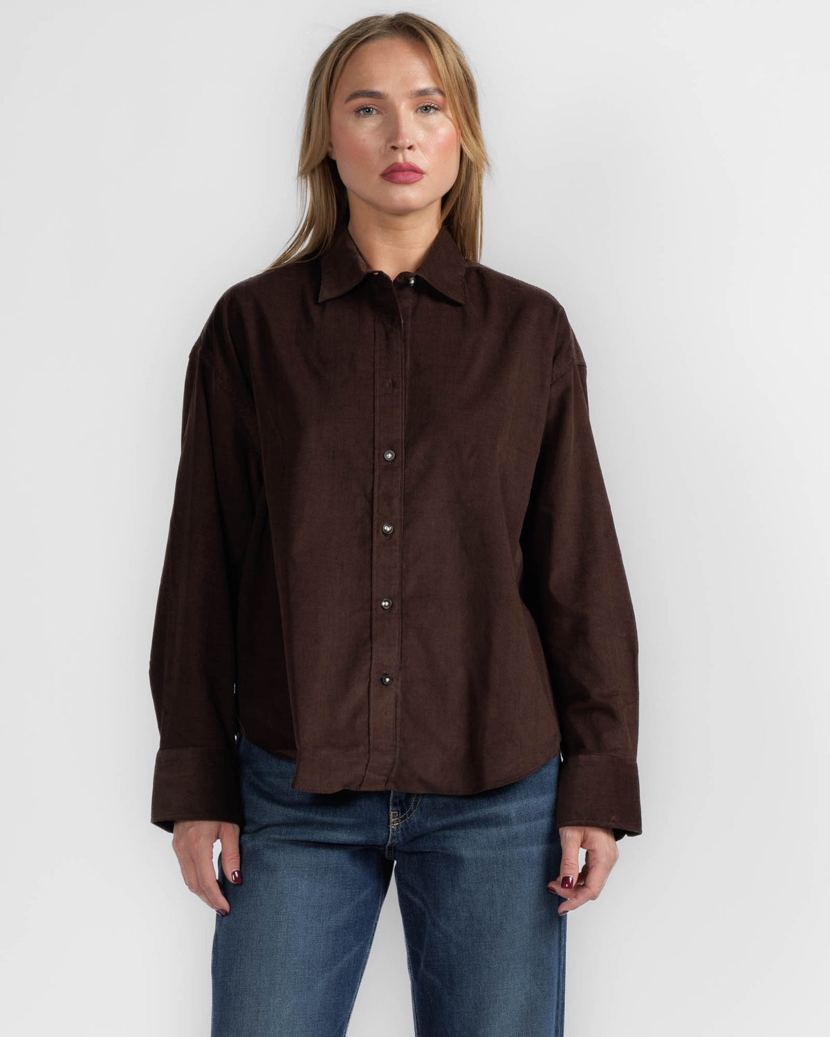 Long Sleeve Cord Bf Shirt
