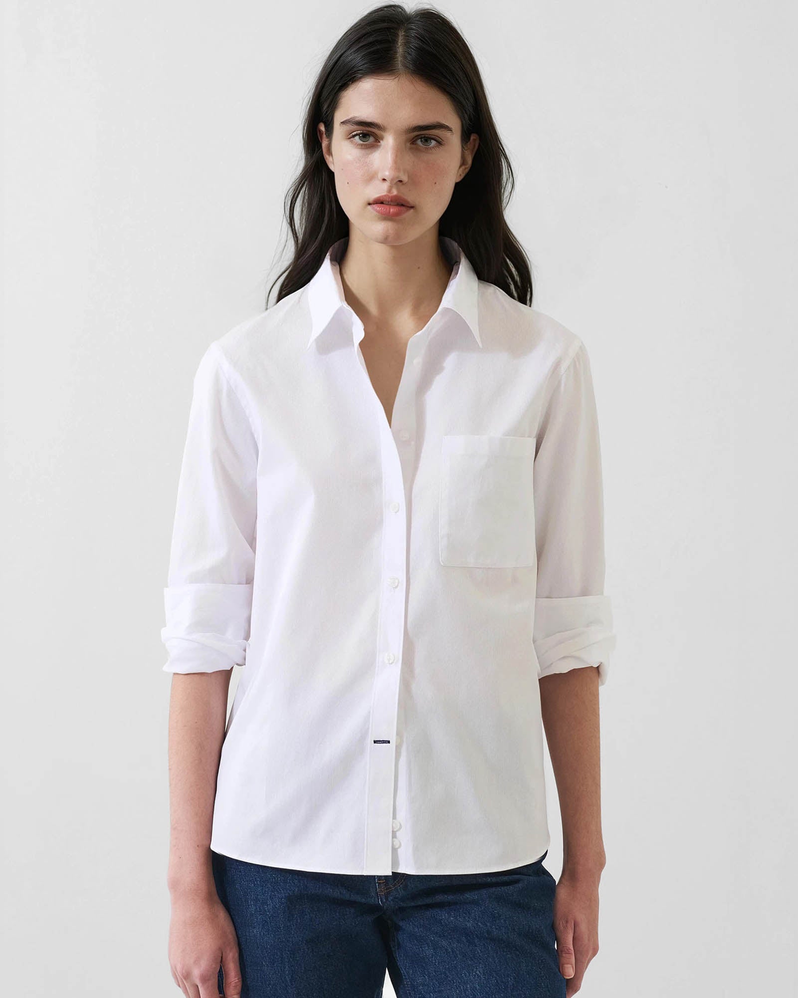 Cotton Boyfriend Pocket Shirt
