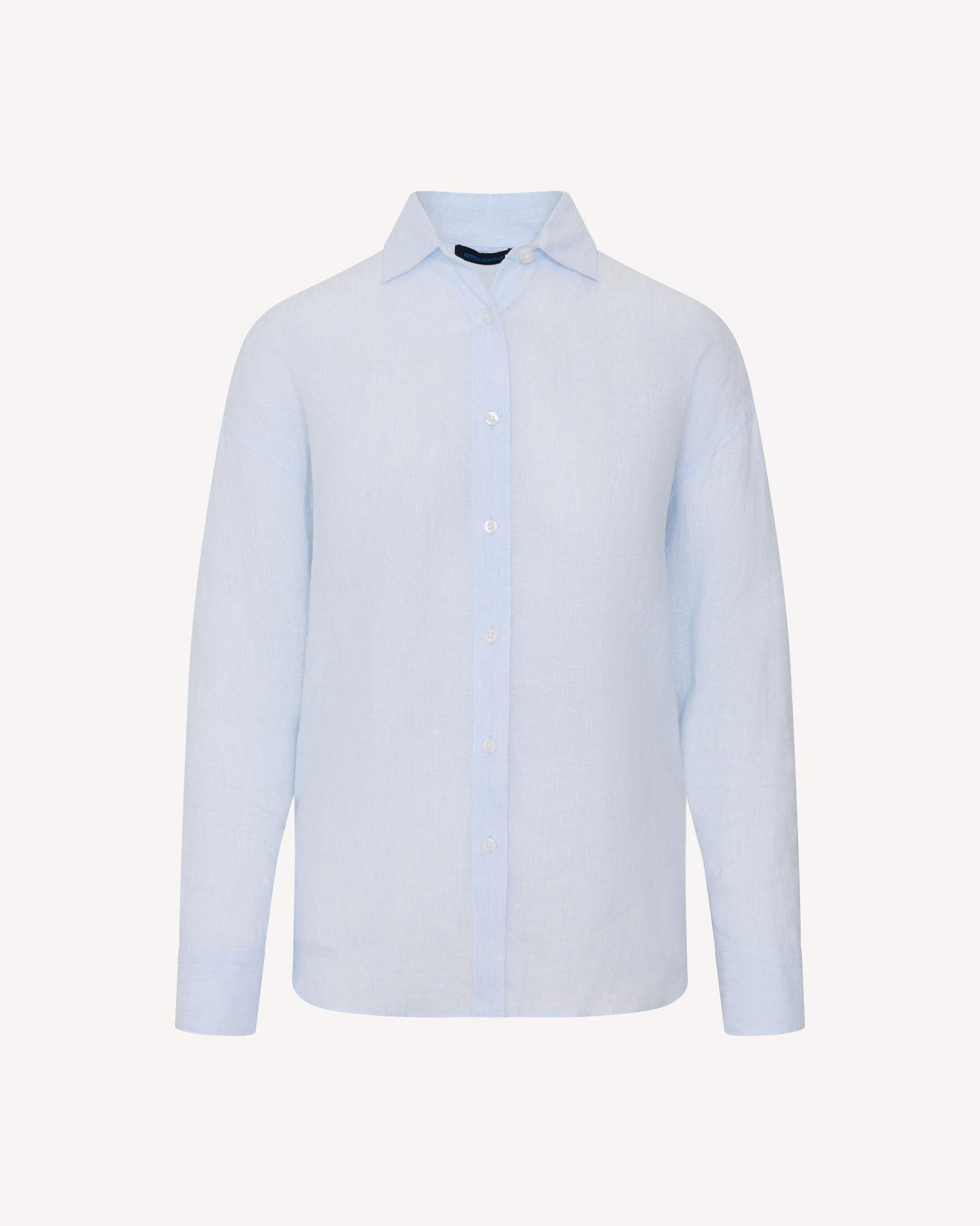 Linen Stripe Boyfriend Shirt