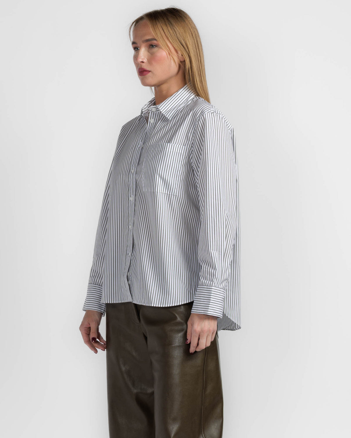 Long Sleeve Bf Pocket Shirt