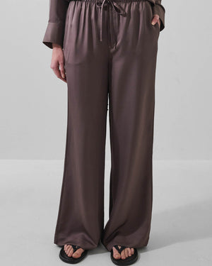 Silk Satin Drawstring Pant